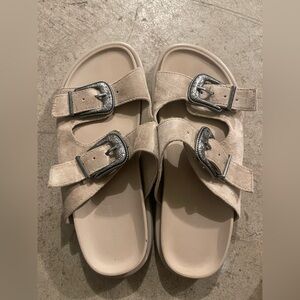 American Eagle Adjustable Double Buckle Sandals size 8